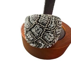 Chelsea Taylor 925 Sterling Silver Crystal Ring Size 7